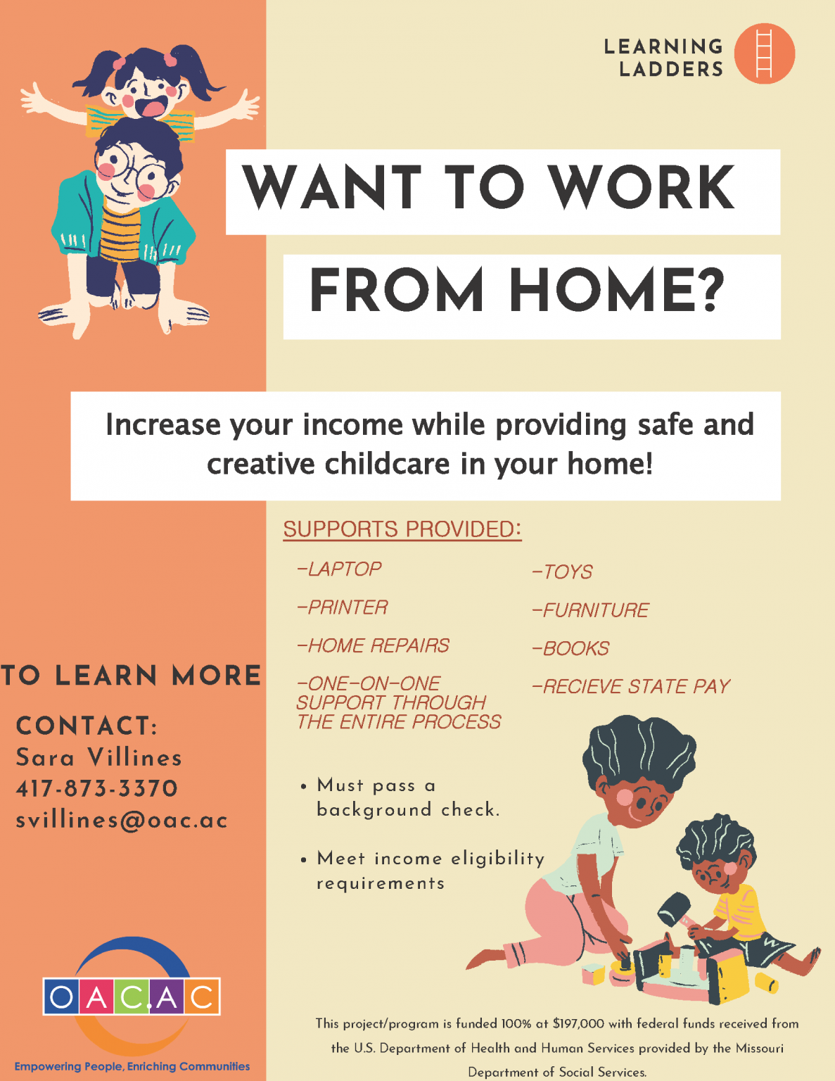 OACAC Learning Ladders A HomeBased Childcare Project
