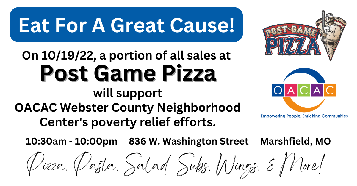 OACAC Post Game Pizza Fundraiser